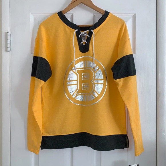 NHL Boston Bruins Lace Up Sweatshirt - Picture 1 of 5